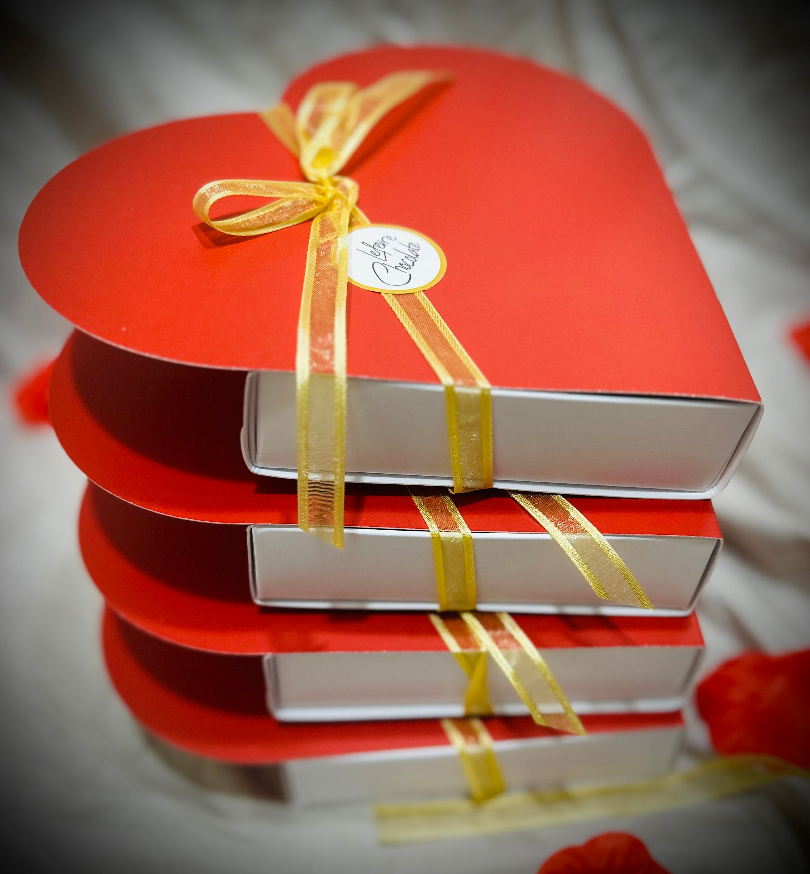 Box of Chocolates - for Valentine's Day - Love - Gifting - Red Heart Shaped Box - 9 Artisan Belgian Chocolate Truffles - Flavour Journey Experience