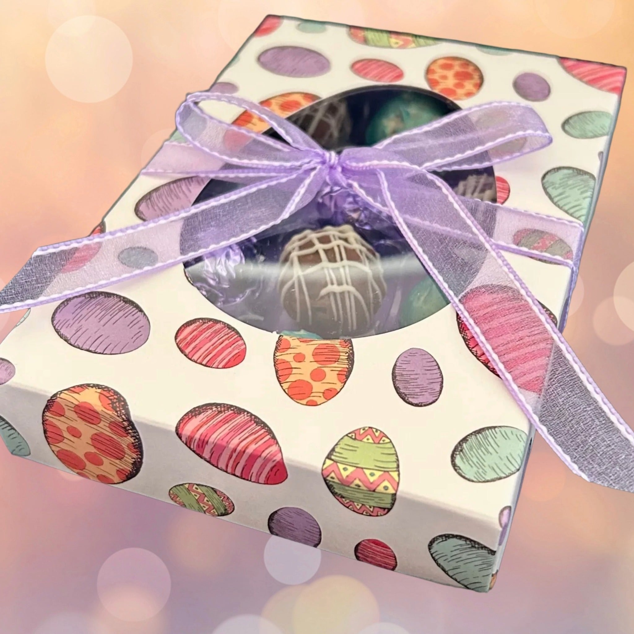 Easter Box of Chocolates - 12 Lefevre Chocolate Artisan Belgian Chocolate Truffles - totally handmade in Shropshire